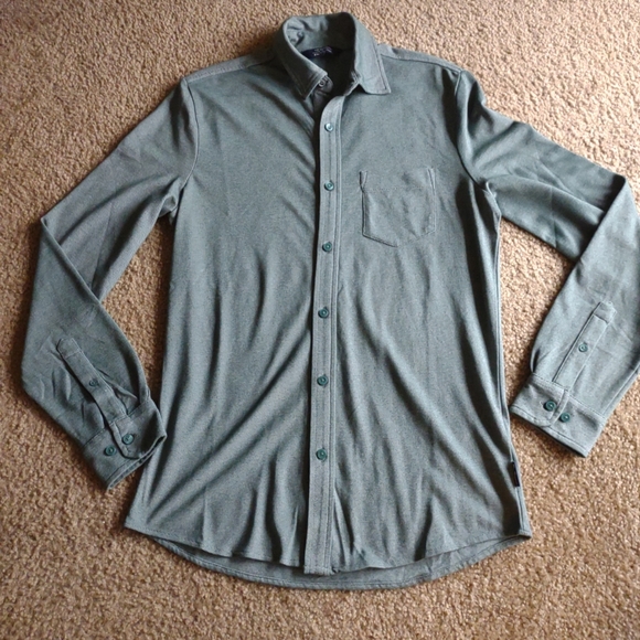 Ben Sherman Green Button up Long Sleeve Shirt Medium NWOT - Picture 5 of 7